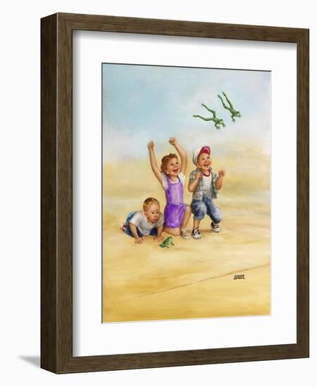 Frog Race-Dianne Dengel-Framed Giclee Print