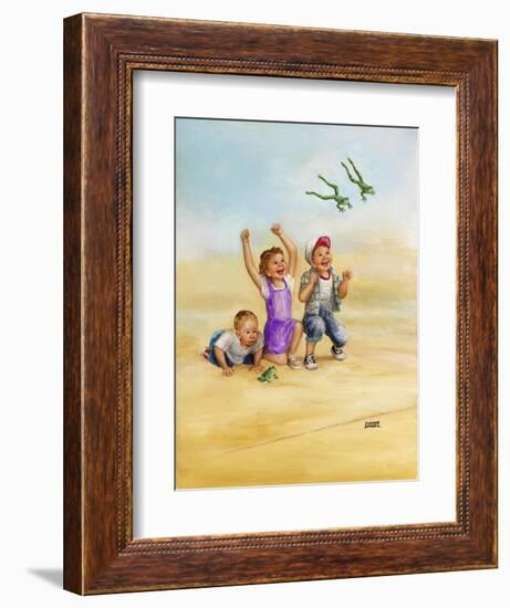 Frog Race-Dianne Dengel-Framed Giclee Print