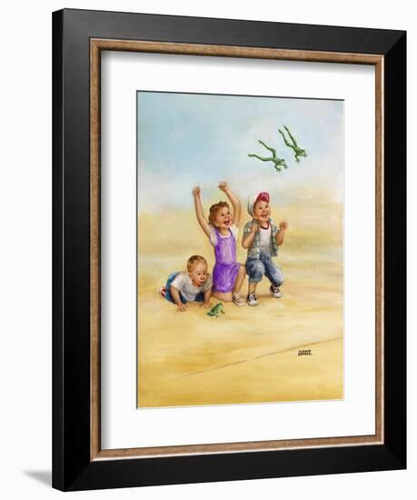 Frog Race-Dianne Dengel-Framed Giclee Print