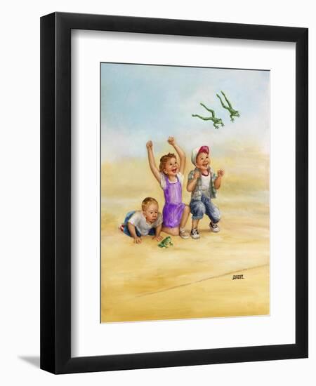 Frog Race-Dianne Dengel-Framed Giclee Print