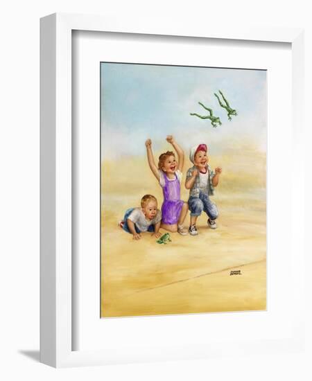 Frog Race-Dianne Dengel-Framed Giclee Print