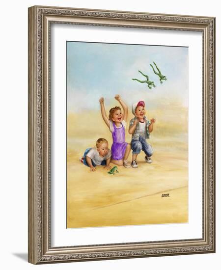 Frog Race-Dianne Dengel-Framed Giclee Print