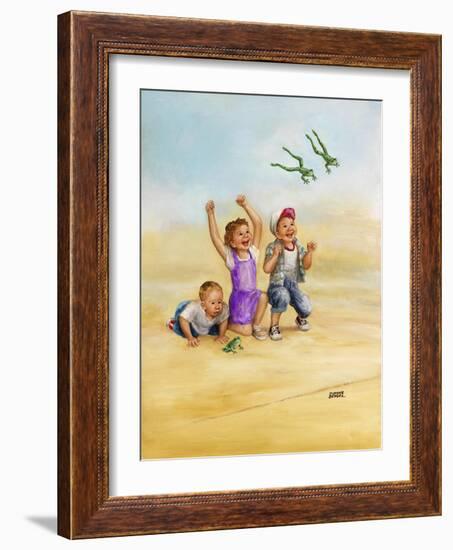 Frog Race-Dianne Dengel-Framed Giclee Print