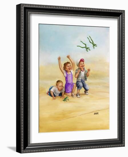 Frog Race-Dianne Dengel-Framed Giclee Print