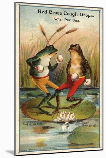 Frog Versus Toad Red Cross Cough Drops Advertisement-null-Mounted Giclee Print