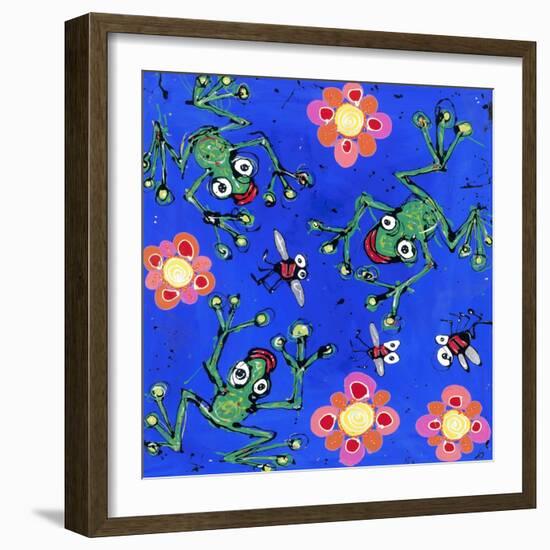 Frog Wallpaper, 2008-Anthony Breslin-Framed Giclee Print