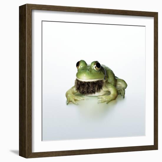 Frog Wearing Beard-Christopher C Collins-Framed Photographic Print