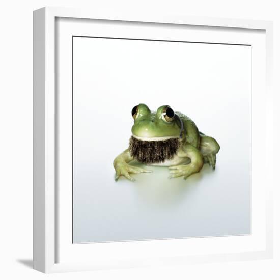 Frog Wearing Beard-Christopher C Collins-Framed Photographic Print