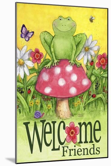 Frog Welcome Friends-Melinda Hipsher-Mounted Giclee Print