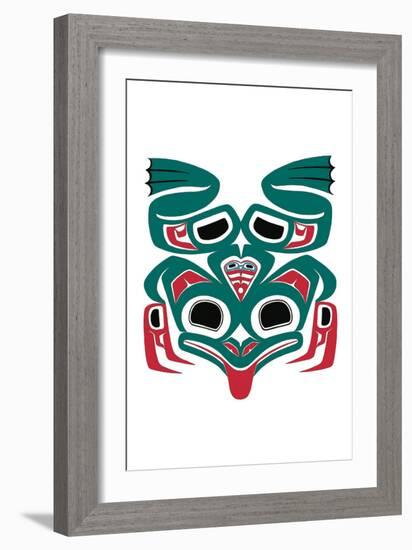 Frog with a Heart-Joe Mandur Jr^-Framed Art Print