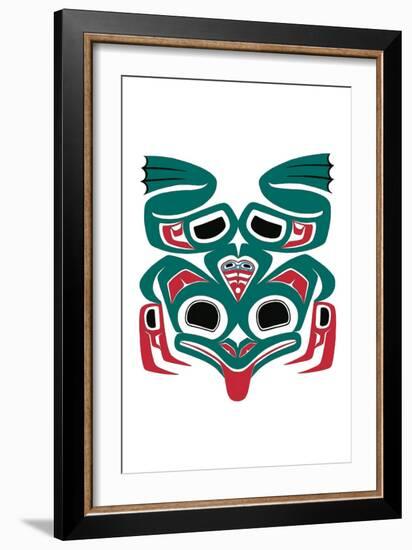 Frog with a Heart-Joe Mandur Jr^-Framed Art Print