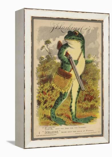 Frog with Shotgun and Satchel-null-Framed Premier Image Canvas