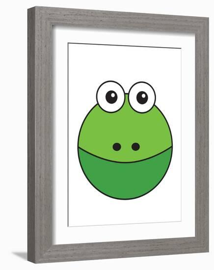 Frog-null-Framed Art Print