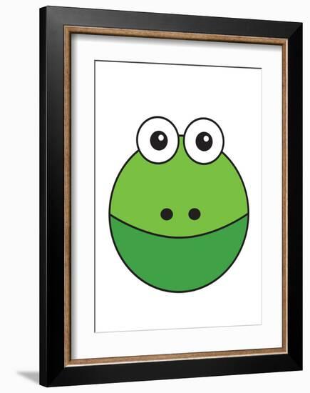 Frog-null-Framed Art Print