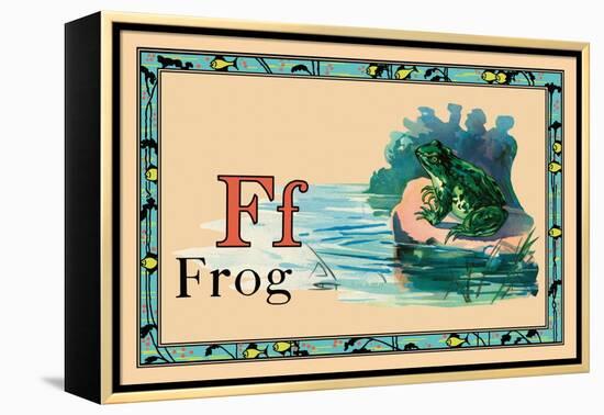 Frog-null-Framed Stretched Canvas