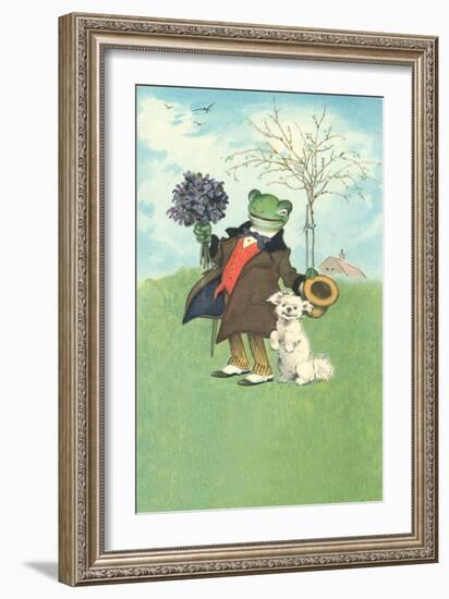 Froggy Went A'Courtin'-null-Framed Premium Giclee Print