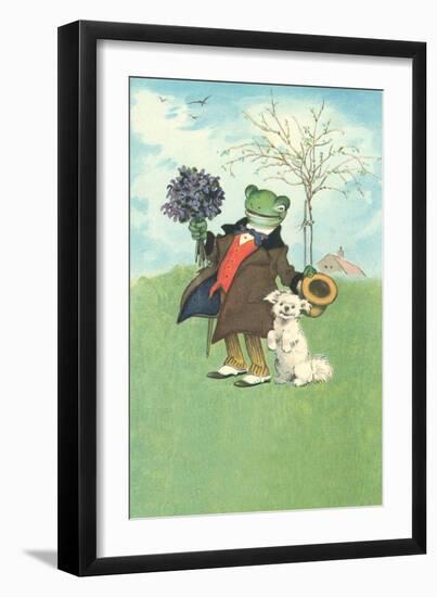 Froggy Went A'Courtin'-null-Framed Premium Giclee Print