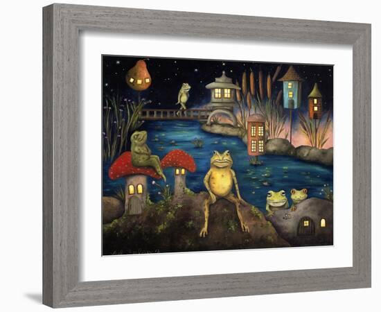 Frogland 1-Leah Saulnier-Framed Giclee Print