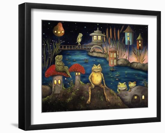 Frogland 1-Leah Saulnier-Framed Giclee Print