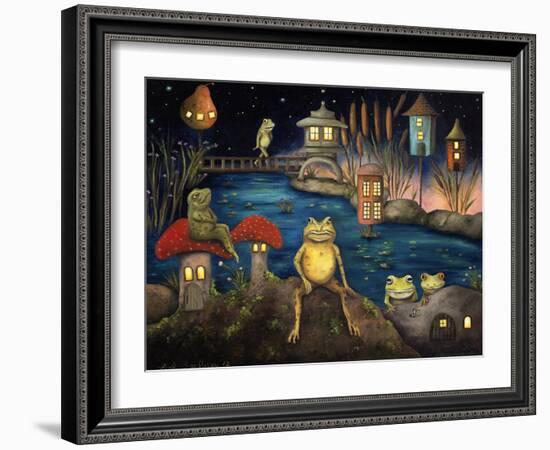 Frogland 1-Leah Saulnier-Framed Giclee Print