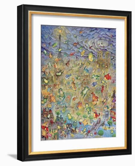 Frogs and Fishes-Bill Bell-Framed Giclee Print