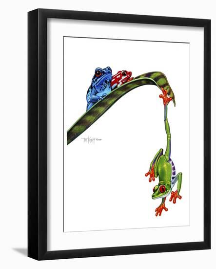 Frogs Hanging Out-Tim Knepp-Framed Giclee Print