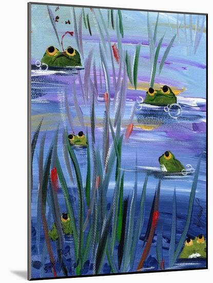 Frogs in the Pond-sylvia pimental-Mounted Art Print