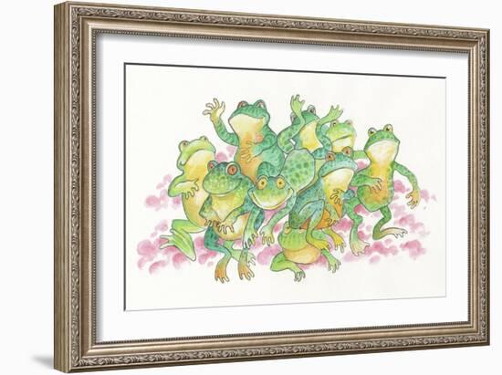 Frogs-Bill Bell-Framed Giclee Print