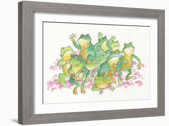 Frogs-Bill Bell-Framed Giclee Print