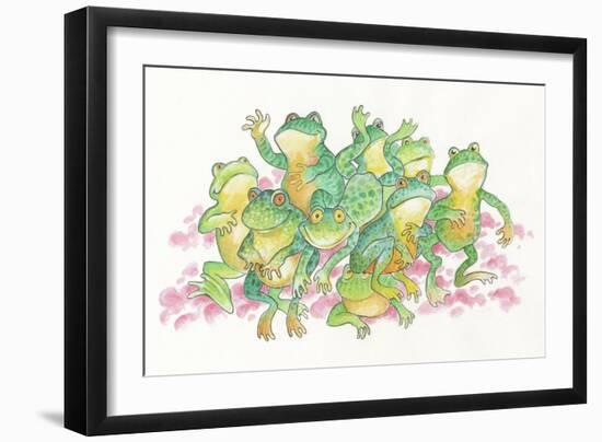 Frogs-Bill Bell-Framed Giclee Print