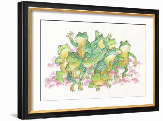 Frogs-Bill Bell-Framed Giclee Print