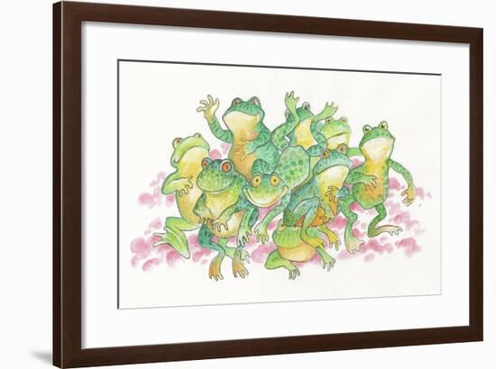 Frogs-Bill Bell-Framed Giclee Print