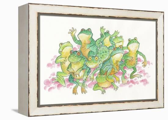 Frogs-Bill Bell-Framed Premier Image Canvas