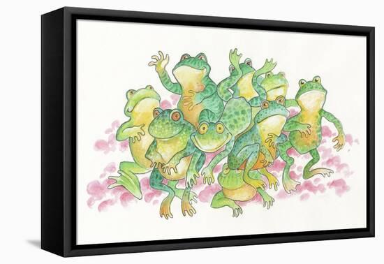 Frogs-Bill Bell-Framed Premier Image Canvas