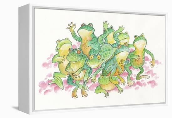 Frogs-Bill Bell-Framed Premier Image Canvas