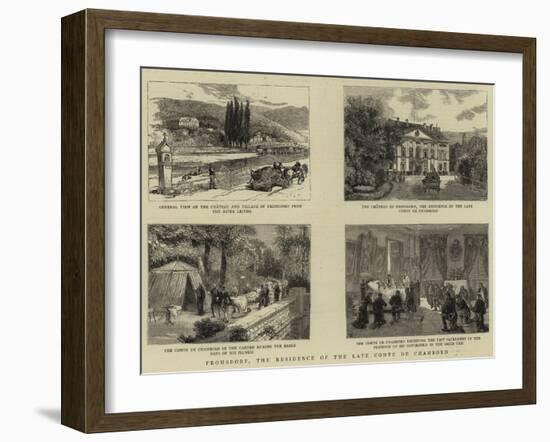 Frohsdorf, the Residence of the Late Comte De Chambord-null-Framed Giclee Print