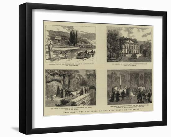 Frohsdorf, the Residence of the Late Comte De Chambord-null-Framed Giclee Print