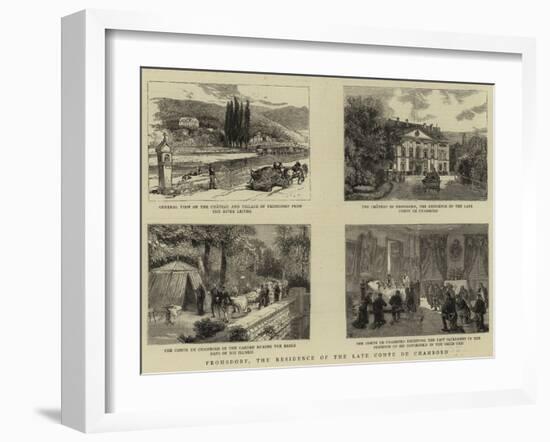 Frohsdorf, the Residence of the Late Comte De Chambord-null-Framed Giclee Print