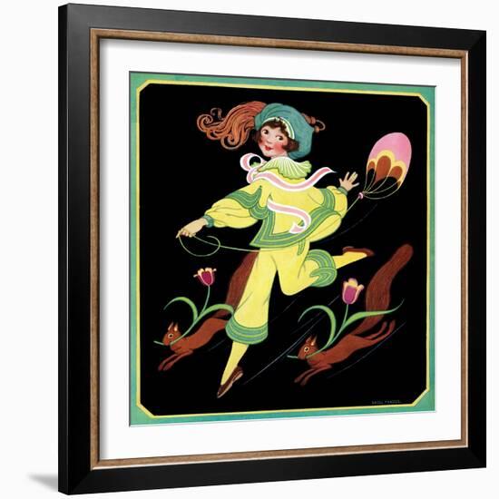 Frolic with Squirrels - Child Life-Hazel Frazee-Framed Giclee Print