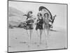 Frolicsome Trio of American Bathing Beauties Wearing the Latest Swimsuit Costumes-Emil Otto Hopp?-Mounted Photographic Print