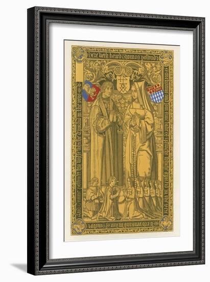From a Brass, in the Church of St Mary Key Ipswich, 1525-Henry Shaw-Framed Giclee Print