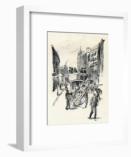 From a Chalk Drawing by Emil Orlik, C1900-Emil Orlik-Framed Giclee Print