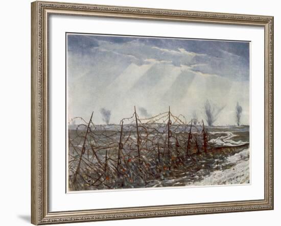 From a Front Line Trench, British Artists at the Front, Continuation of the Western Front, 1918-Christopher Richard Wynne Nevinson-Framed Giclee Print