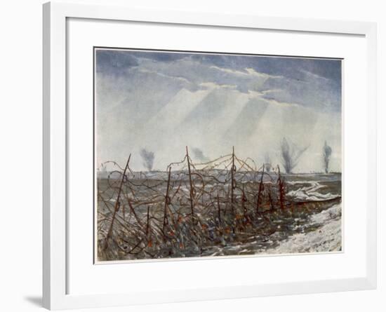 From a Front Line Trench, British Artists at the Front, Continuation of the Western Front, 1918-Christopher Richard Wynne Nevinson-Framed Giclee Print