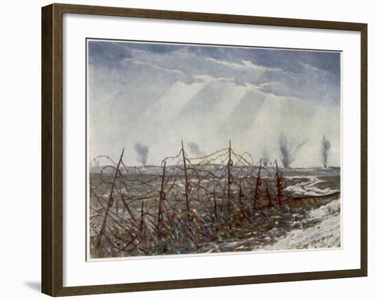 From a Front Line Trench, British Artists at the Front, Continuation of the Western Front, 1918-Christopher Richard Wynne Nevinson-Framed Giclee Print