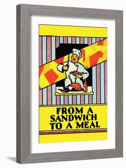 From a Sandwich To a Meal-null-Framed Art Print