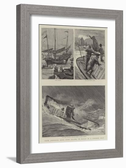 From Aberdeen, Hong Kong Island, to Macao in a Torpedo Boat-Joseph Nash-Framed Giclee Print