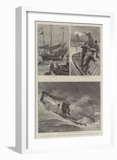 From Aberdeen, Hong Kong Island, to Macao in a Torpedo Boat-Joseph Nash-Framed Giclee Print