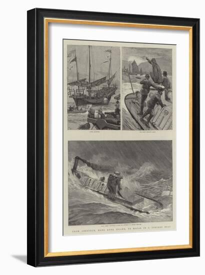 From Aberdeen, Hong Kong Island, to Macao in a Torpedo Boat-Joseph Nash-Framed Giclee Print