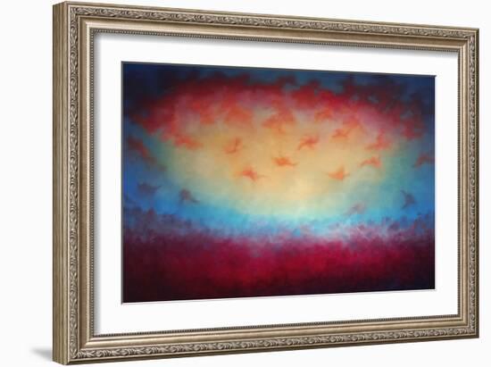 From Above, 2021, (Oil on Canvas)Abstract Landscape-Lee Campbell-Framed Giclee Print